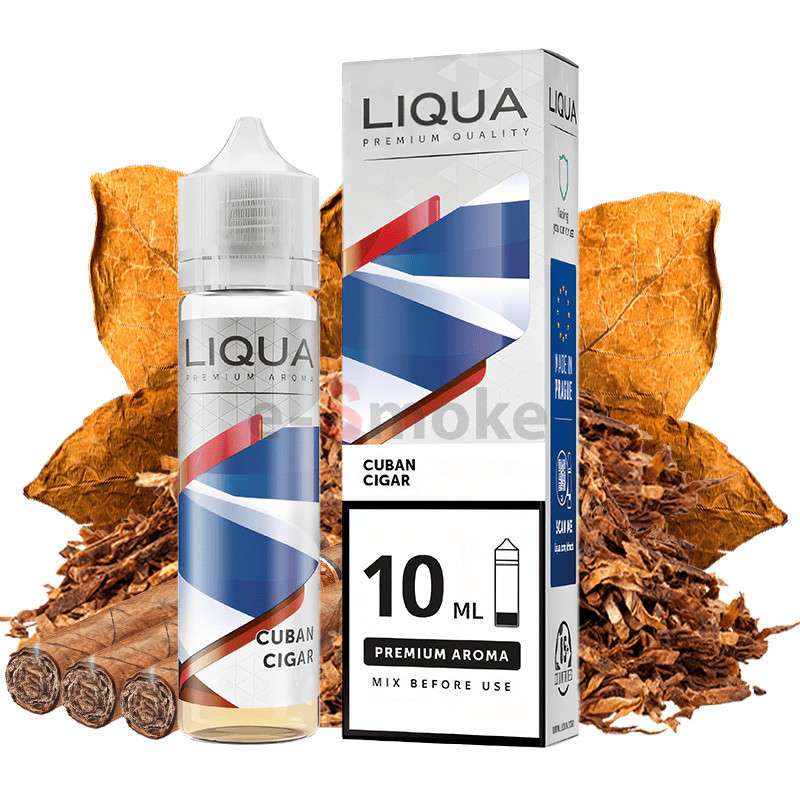 60-ml-cuban-cigar-liqua-mixgo-10-ml-sv Cuban Cigar LIQUA Premium Aroma - Image 1