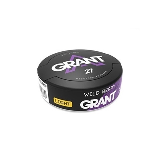 Grant Nicotine Pouches Wild Berry Light 16mg/g 1
