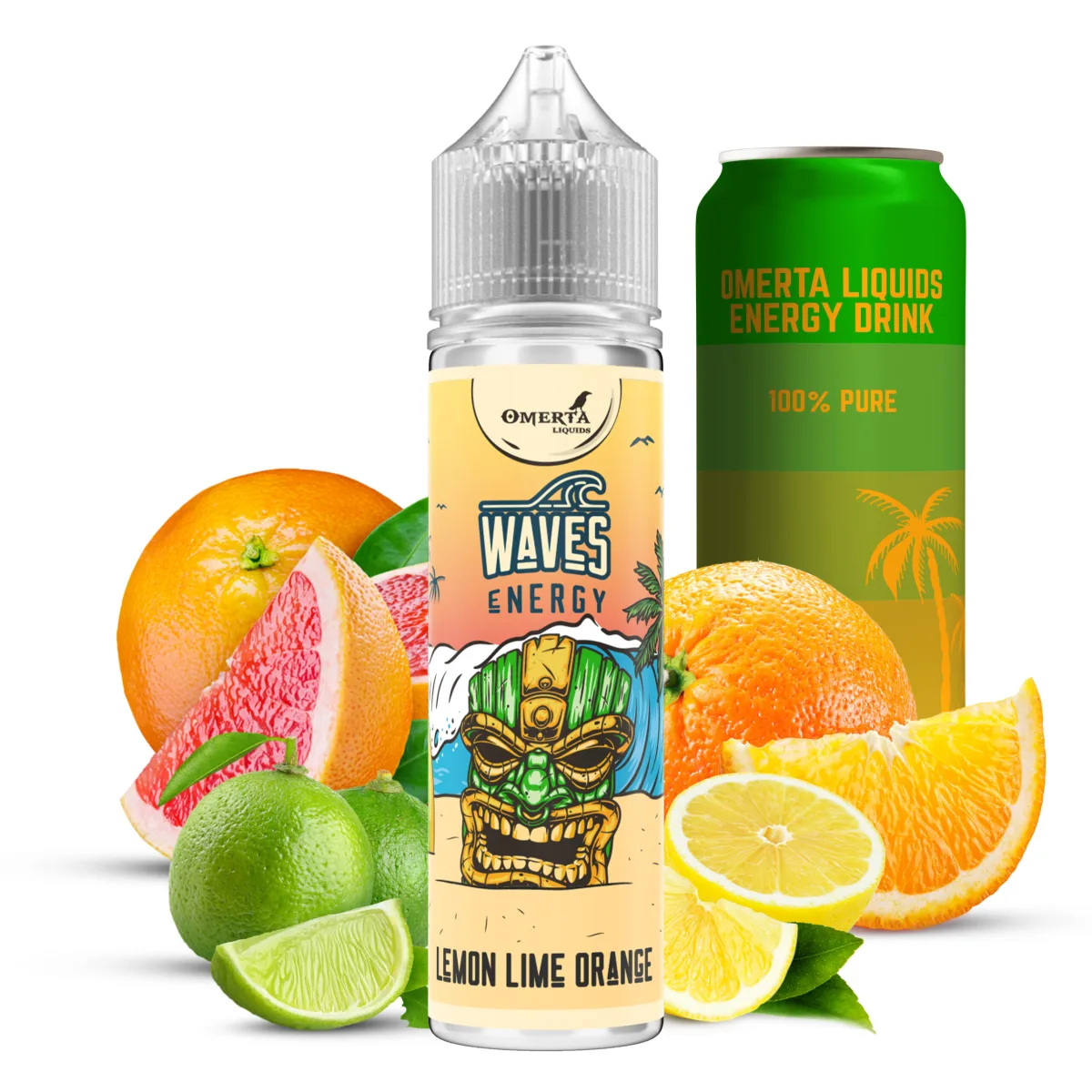 WAVES ENERGY LEMON LIME ORANGE 60ML 1