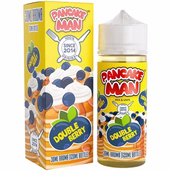 Pancake Man Double Berry 30ml/120ml (Τηγανίτα, Βατόμουρα & Φράουλα)