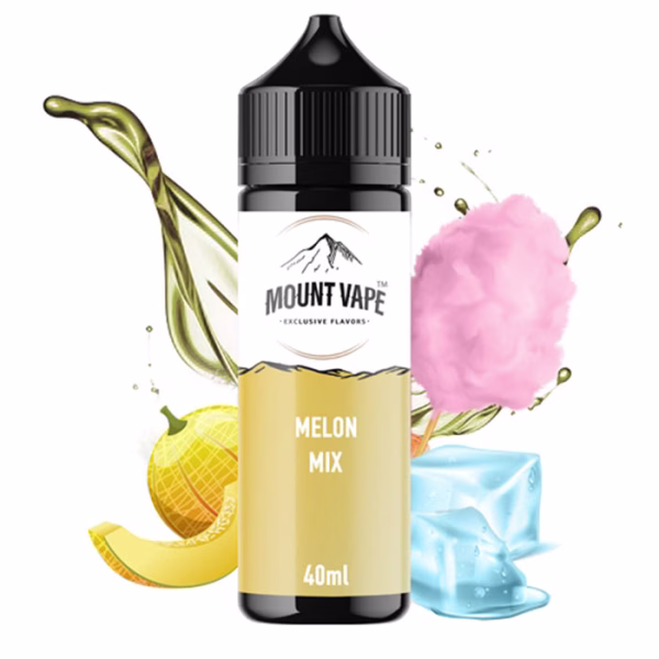 Mount Vape Melon Mix 40ml/120ml (Πεπόνι, Μαλλί της Γριάς & Πάγος) (Flavour Shots)