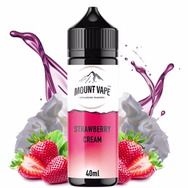 Mount Vape Strawberry Cream 40ml/120ml (Κρέμα & Φράουλα) (Flavour Shots)