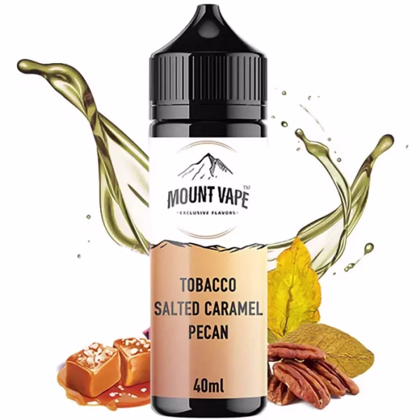 Mount Vape Tobacco Salted Caramel Pecan 40ml/120ml (Καπνός, Αλάτι, Καραμέλα & Πεκάν) (Flavour Shots)