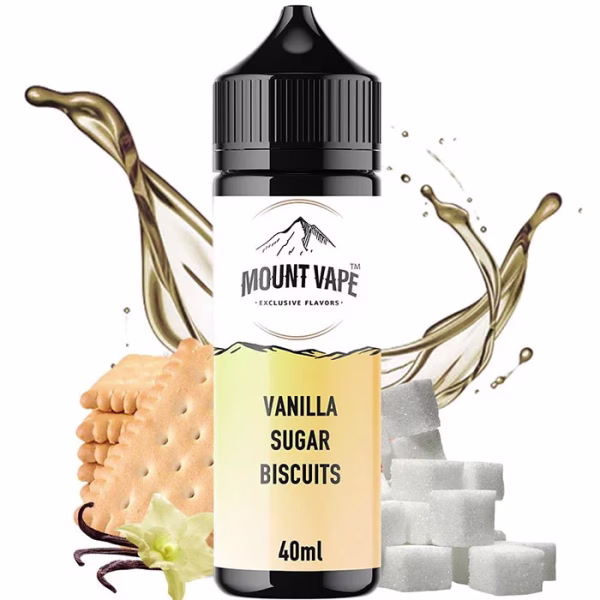 Mount Vape Vanilla Sugar Biscuits 40ml/120ml (Μπισκότo, Ζάχαρη & Βανίλια) (Flavour Shots)