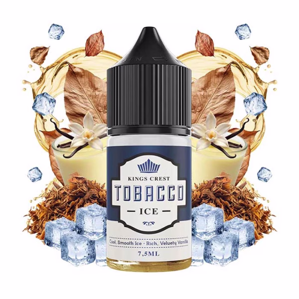 Kings Crest Tobacco Ice 7.5ml/30ml (Καπνός, Κρέμα Βανίλιας & Πάγος) (Flavour Shots)