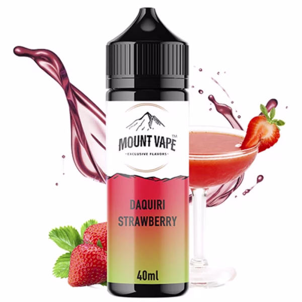 Mount Vape Daquiri Strawberry 40ml/120ml (Ρούμι, Χυμός, Λαίμ, Σιρόπι, Ζάχαρη, Φράουλα & Πάγος) (Flavour Shots)