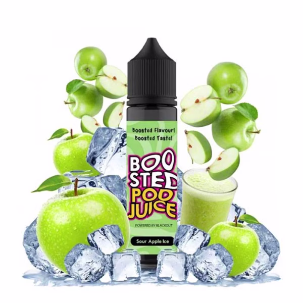 Blackout Boosted Pod Juice Sour Apple Ice 12ml/60ml (Πράσινο Μήλο & Πάγος) (Flavour Shots)