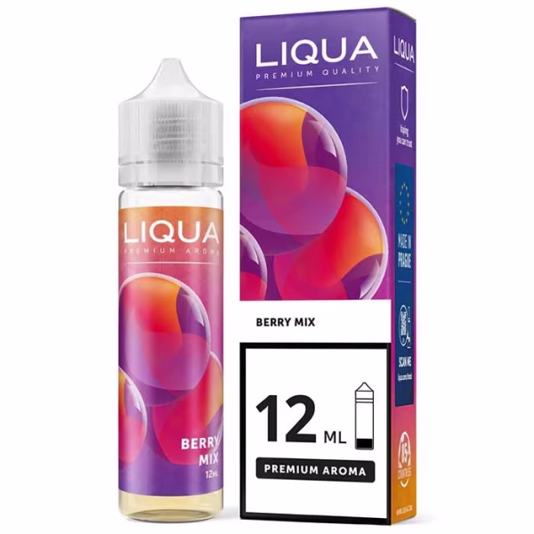 Liqua Berry Mix 12ml/60ml (Κεράσι, Φράουλα, Σταφύλι & Εσπεριδοειδή) (Flavour Shots)