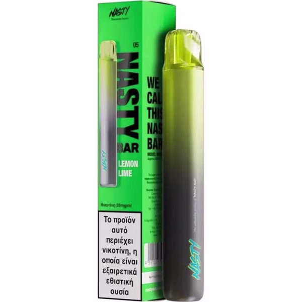 Nasty bar DX2 Lemon Lime 20mg 2ml (Λεμόνι & Λάιμ) (Disposable)