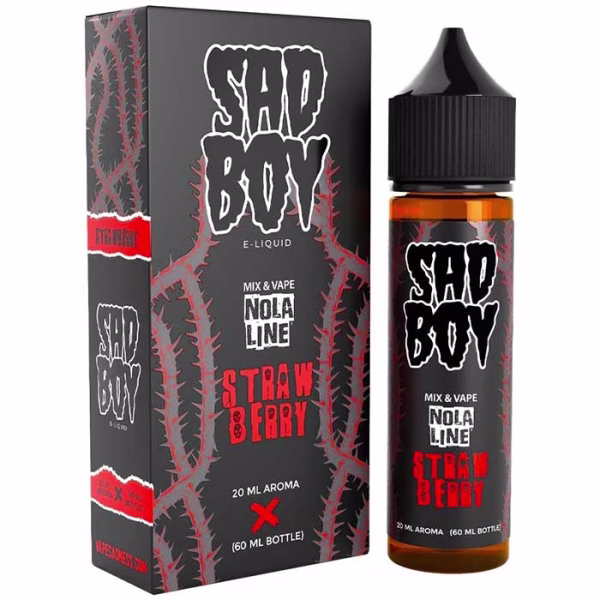 Sad Boy Nola Line Strawberry 20ml/60ml (Δημητριακά, Βρώμη, Ξηροί Καρποί, Φράουλα, Κρέμα & Βανίλια) (Flavour Shots)