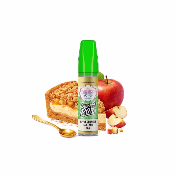 Dinner Lady Dessert Bar Apple Crumble Custard Flavour Shot 14/60ml