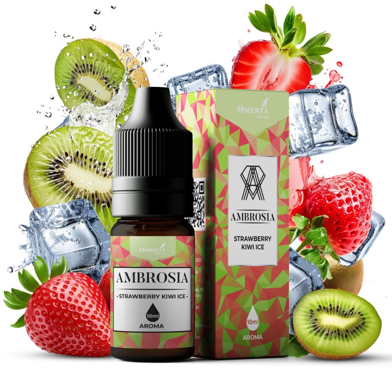 AMBROSIA - STRAWBERRY KIWI ICE 10ML WBF-800x800 AMBROSIA STRAWBERRY KIWI ICE AROMA 10ML - Image 1