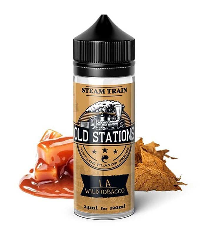 Steam-Train-Old-Stations-–-LA-Wild-Tobacco-24120ml-Καπνός-Βανίλια-Καραμέλα-Flavour-Shots Steam Train Old Stations – LA Wild Tobacco 24/120ml (Καπνός, Βανίλια, Καραμέλα) (Flavour Shots) - Image 1