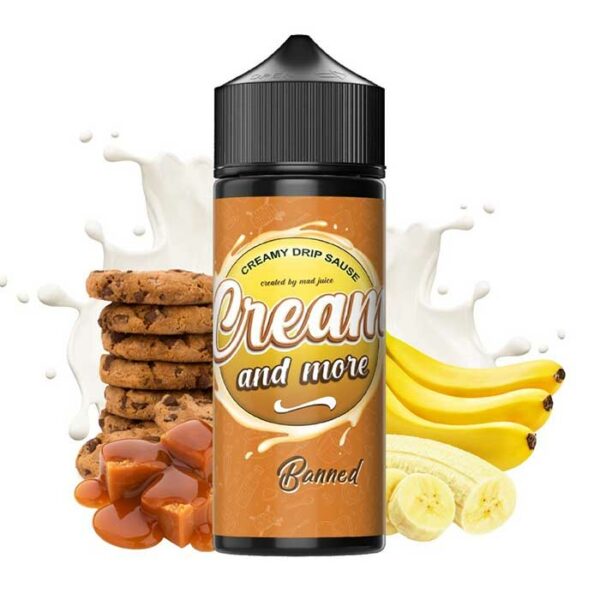 Mad Juice Banned 24ml/120ml (Ψωμί, Μπισκότο, Μπανάνα & Καραμέλα) (Flavour Shots)