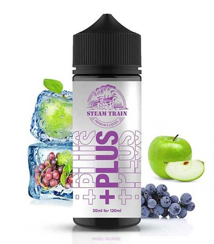 steam-train-all-aboard-plus-24-120ml-stafyli-milo-pagos-flavour-shots Steam Train – All Aboard +Plus 30/120ml (Σταφύλι, Μήλο & Πάγος) (Flavour Shots) - Image 1