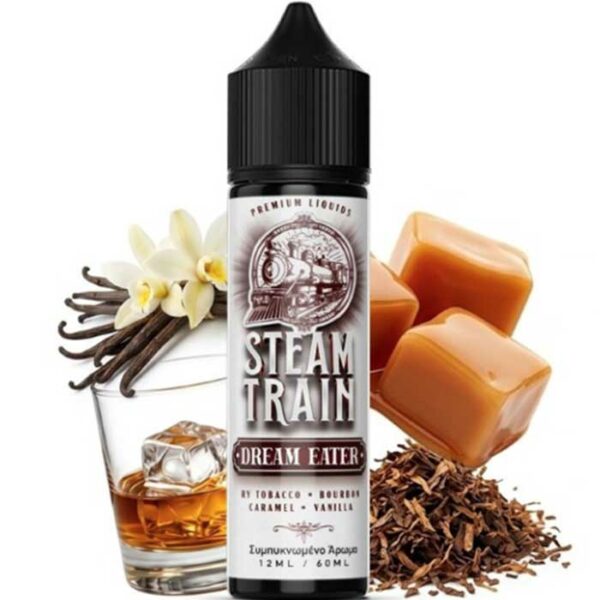 Steam Train – Dream Eater 12ml/60ml (Καπνός, Μπέρμπον, Καραμέλα & Βανίλια) (Flavour Shots)