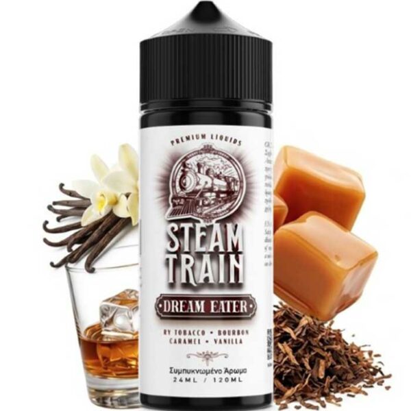 Steam Train – Dream Eater 24ml/120ml (Καπνός, Μπέρμπον, Καραμέλα & Βανίλια) (Flavour Shots)