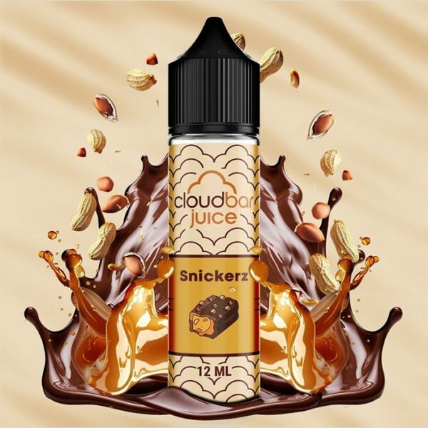 CloudBar Juice Snickerz 12ml/60ml (Σοκολάτα, Γάλα, Κρέμα, Φυστίκι, Νουγκάτ & Καραμέλα) (Flavour Shots)