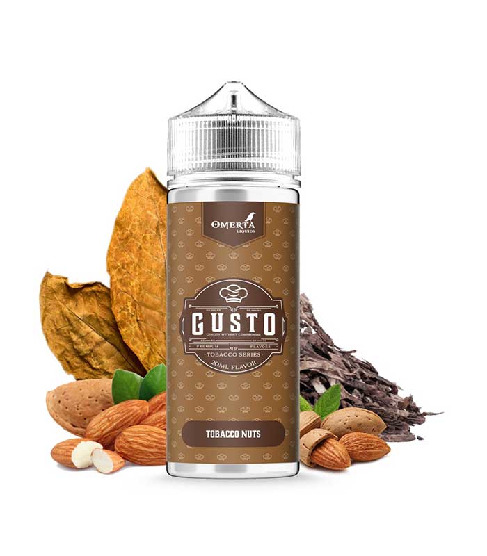 gusto-tobacco-nuts-20ml-120ml-kapnos-vanilia-karyda-berbon-xiroi-karpoi-flavour-shots Gusto Tobacco Nuts 20ml/120ml (Καπνός, Βανίλια, Καρύδα, Μπέρμπον & Ξηροί Καρποί) (Flavour Shots) - Image 1