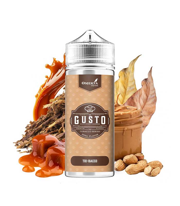 omerta-gusto-tri-bacco-20ml-120ml-kapnos-xiroi-karpoi-biskoto-karamela-flavour-shots Omerta Gusto – Tri-Bacco 20ml/120ml (Καπνός, Ξηροί Καρποί, Μπισκότο & Καραμέλα) (Flavour Shots) - Image 1