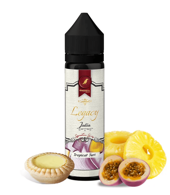 omerta-legacy-series-julia-10-60ml-tarta-me-frouta-tou-pathous-anana-flavour-shots Omerta Legacy Series – Julia 10/60ml (Τάρτα Με Φρούτα Του Πάθους & Ανανά) (Flavour Shots) - Image 1