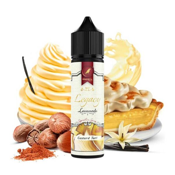 Omerta Legacy Series Leonardo 10ml/60ml (Τάρτα, Κρέμα Κάσταρντ & Μοσχοκάρυδο) (Flavour Shots)
