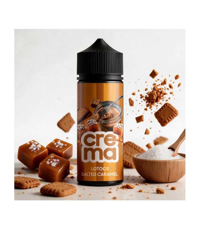 BLACKOUT-Flavorshot-Crema-Lotoos-Salted-Caramel-120ml Blackout Crema Lotoos Salted Caramel 24ml/120ml (Μπισκότο & Αλατισμένη Καραμέλα) (Flavour Shots) - Image 1