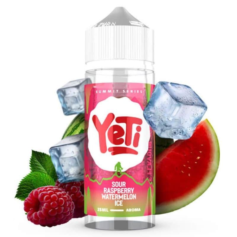 sour-raspberry-watermelon-ice-yeti-summit-120ml Sour Raspberry Watermelon Ice – Yeti Summit Series Flavour Shot 120ml - Image 1