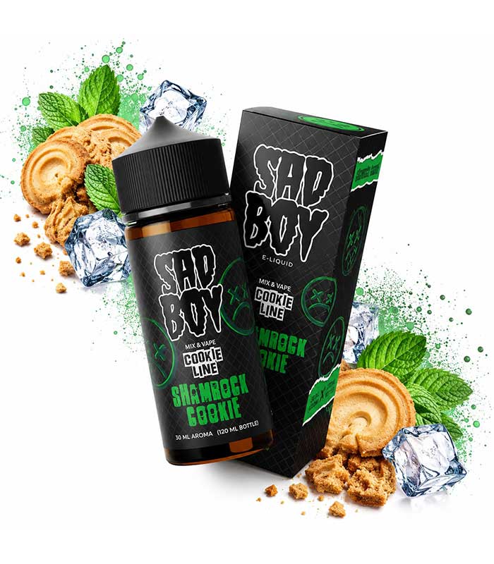sad-boy-shamrock-cookie-30ml-120ml-biskoto-menta-pagos-flavour-shots Sad Boy Shamrock Cookie 30ml/120ml (Μπισκότο Βουτύρου, Μέντα & Πάγος) (Flavour Shots) - Image 1